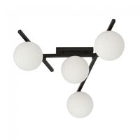 plafon de techo tramas opal 4 luces