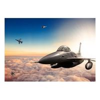 papel pintado 3d - aviones de combate f-16 250x175 cm