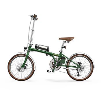 Bicicleta Eléctrica Plegable Onesport Ot02 Pro, Ligera, 25 Km/h, Para Ciudad, Roja