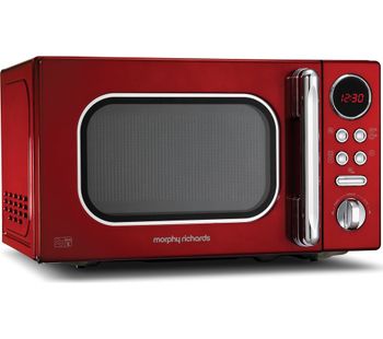 MORPHY RICHARDS Accents 511502 Compact Solo Microwave - Red, Red