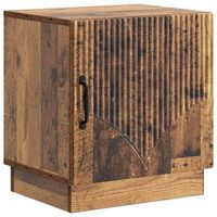 mesita de noche - mueble para dormitorio - madera de ingenieria - madera envejecida 43x345x47cm