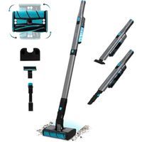 cecotec aspiradora escoba sin cable ultraligera - scoba 2100 twice 210w y 20 kpa motor digital brusless autonomia 45 mins