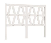 cabecero cama - mueble cabecero madera maciza de pino blanco 126x4x100 cm