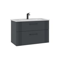 mueble para lavabo  - 85 x 45 x 55 cm - antracita mate