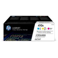 hp 410x cyanmagentayellow original high capacity toner cartridges - tri-pack cf252xm