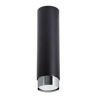 lampara de techo negrocromo acero alt 6 cm