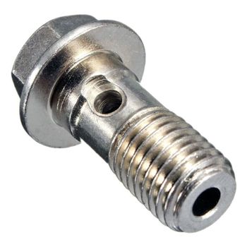 Tornillo banjo M10x1.25 simple cabeza abocinada acero cromado