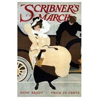 legendarte - cuadro lienzo impresion digital - scribneyrs magazine 1907 - robert wildhack - decoracion pared cm 40x60