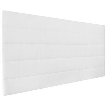 Cabecero Tapizado Gio | Cabezal Acolchado | Tapizado En Polipiel De Alta Gama | Color Blanco | Medida: 95x55x3 Cm (cama 80/90 Cm)