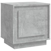 mesita de noche con compartimento con puerta 44 x 35 x 45 cm madera contrachapada gris dec034041