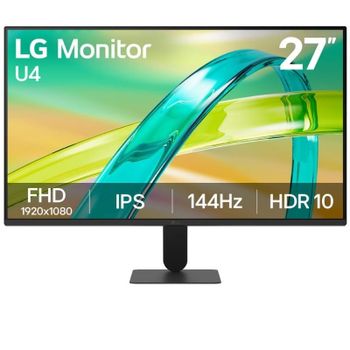 LG Monitor 27U411B-B - 27'', FHD (1920 x 1080), IPS, 144 Hz, 16:9, Negro