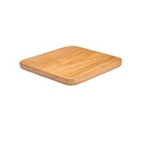 posavasos de madera de teca beige 10x10x08 cm
