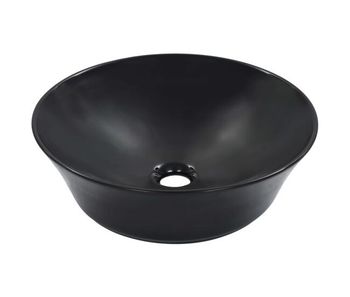 Vidaxl lavabo 41x12,5 cm cerámica negro
