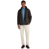 barbour abrigo classic bedale wax jacket - olive para hombre