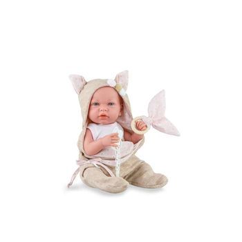 Muñeca Ane Baby Soft En Estuche, Con Cuerpo Y Extremidades De Vinilo 45 Cm, Incluye Chupete