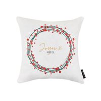 funda de cojin navidad 100 algodon laponia frances tamano 50x50 cm