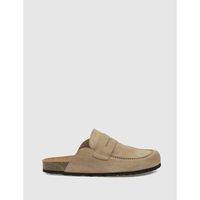 autenti zuecos zueco dina taupe para mujer