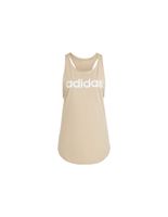 top adidas linear tk mujer beige