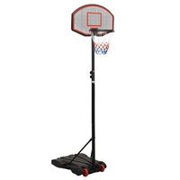 canasta de baloncesto polietileno negro 216-250 cm vidaxl