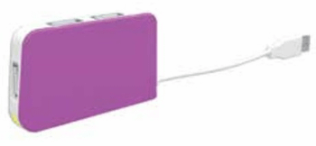 HUB 4 PUERTOS USB 2.0 APPROX APPHT4 PURPURA
