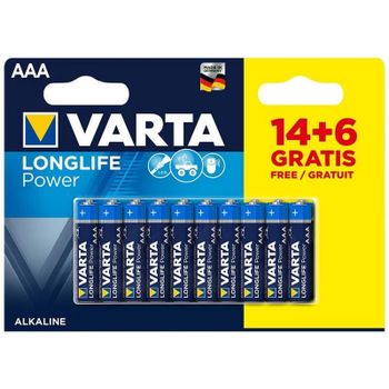 Varta Longlife Power Pack 20 (14+6) Pilas AAA 1.5V