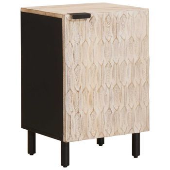 Mueble De Cuarto De Baño 38 X 33 X 58 Cm Madera De Mango Maciza Vidaxl