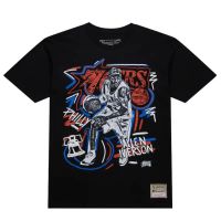 camiseta allen iverson nba chalked up sixers mitchell and ness