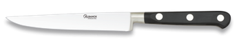 Cuchillo Verdurero Martinez Albainox con Mango de Polioximetileno de color Negro y Hoja Acero Inox 12.5 cm, en blister de presentación 17241