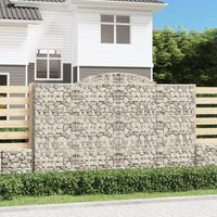 cesta gaviones  gavion para piedras  gavion decorativo forma arco hierro galvanizado 300x50x180200 cm cfw326336