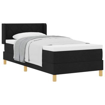 Cama Tapizada 203x90x88 Cm  - Negro