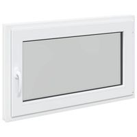 ventana de sotano risor 100 x 70 cm pvc y vidrio blanco vidaxl