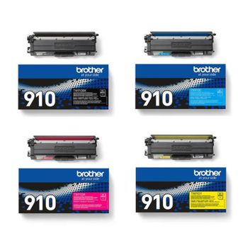 Original Multipack Brother HL-L9310CDW Printer Toner Cartridges (4 Pack) -TN910BK