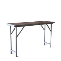 consola industrial de teca marron
