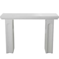 mesa entrada madera blanco