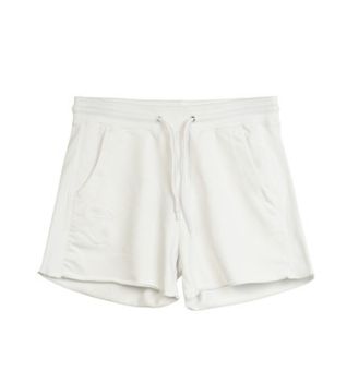 Blauer para mujer. 25SBLDP05205 Pantalón corto de felpa Maida blanco (S), Casual, Algodón