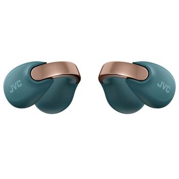 Auriculares JVC inalámbricos bluetooth 5.3 abiertos con micrófono y control de volumen azul