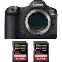 eos r5 mark ii  2 sandisk 32gb extreme pro uhs-ii sdxc 300 mbs  ebook mczdirect