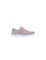 zapatillas skechers summits-quick lapse mujer gray mesh hot pink trim
