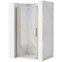 puerta de ducha rea rapid swing brush gold 90