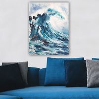 pintura decorativa lienzo 50767751870100 multicolor 70x100 cm