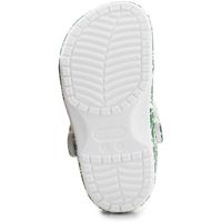 crocs sandalias classic duke print clog t 210008-3wh green ivy para nino