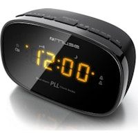 Muse Muse M-150 CR radio Reloj Analógica Negro