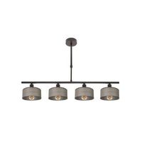 lampara gilda 4xe14 marron regx76x14 cm