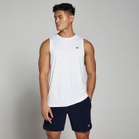 camiseta sin mangas de entrenamiento para hombre de mp - blanco - xxs