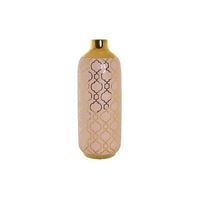 jarron porcelana 15x15x415 cromado rosa