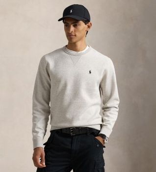 Polo Ralph Lauren para hombre. 710888284002 Sudadera en punto doble gris (XXL), Casual, Algodón