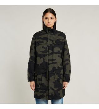 G-Star para mujer. D26499-8384-7063 Sobrecamisa Rovic camuflaje (S), Casual, Algodón, Manga larga