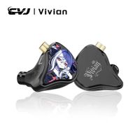 auriculares intrauditivos cvj vivian con controlador dinamico de 10 mm auriculares con cable de calidad hifi conector de 35 mm cable desmontable de 078 mm con microfono