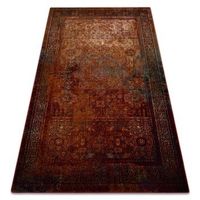 alfombra de lana omega mamluk vintage roseta rojo 200x300 cm
