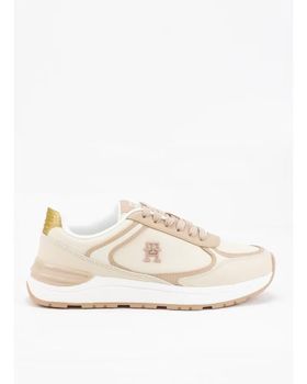 de TOMMY HILFIGER ZAPATILLAS CASUAL FASHION RUNNER LTHR BEIGE